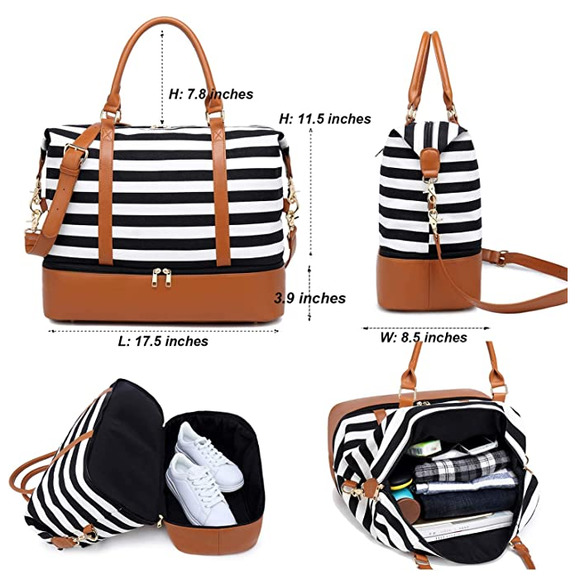 Handbags - NEW! Women's Larof Luxury Weekender Travel Tote